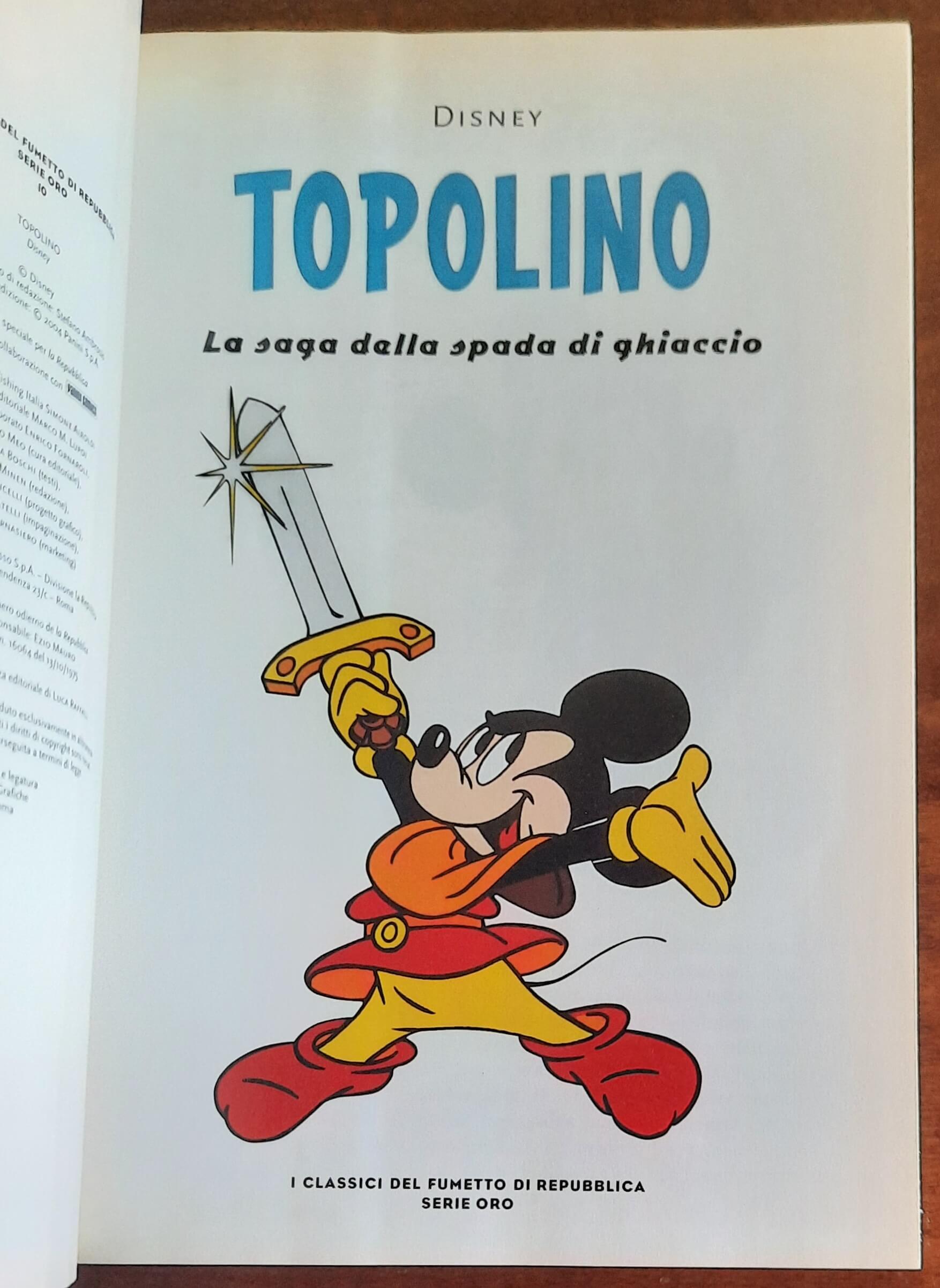 Topolino. La saga della spada di ghiaccio - La Repubblica - Panini Comics