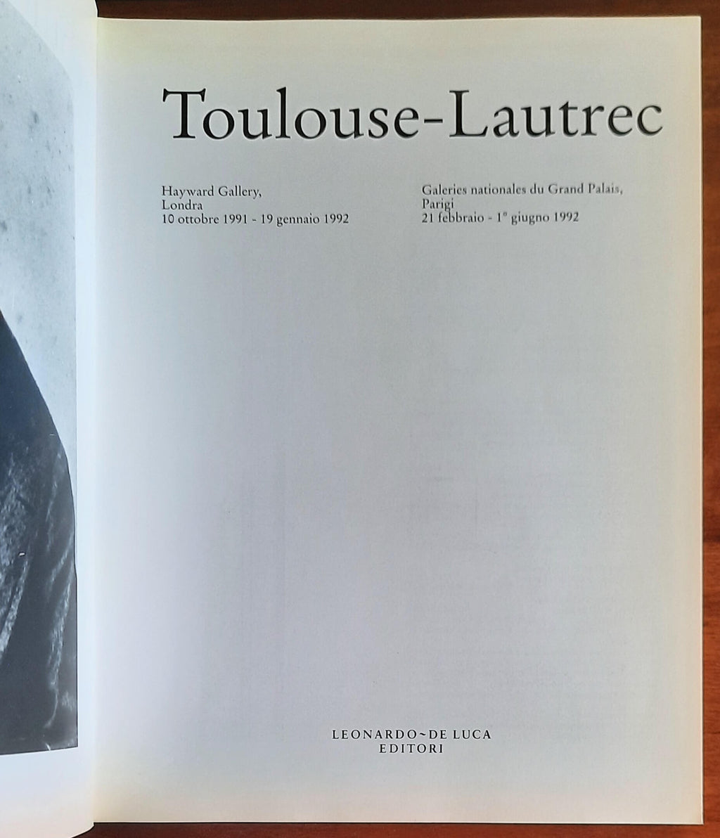 Toulouse-Lautrec - catalogo a cura di M. Ryan - Leonardo-De Luca Editori