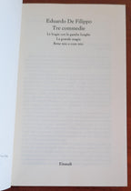 Tre commedie. Le bugie con le gambe lunghe. La grande magia. Bene mio e core mio - Libreria Biellese