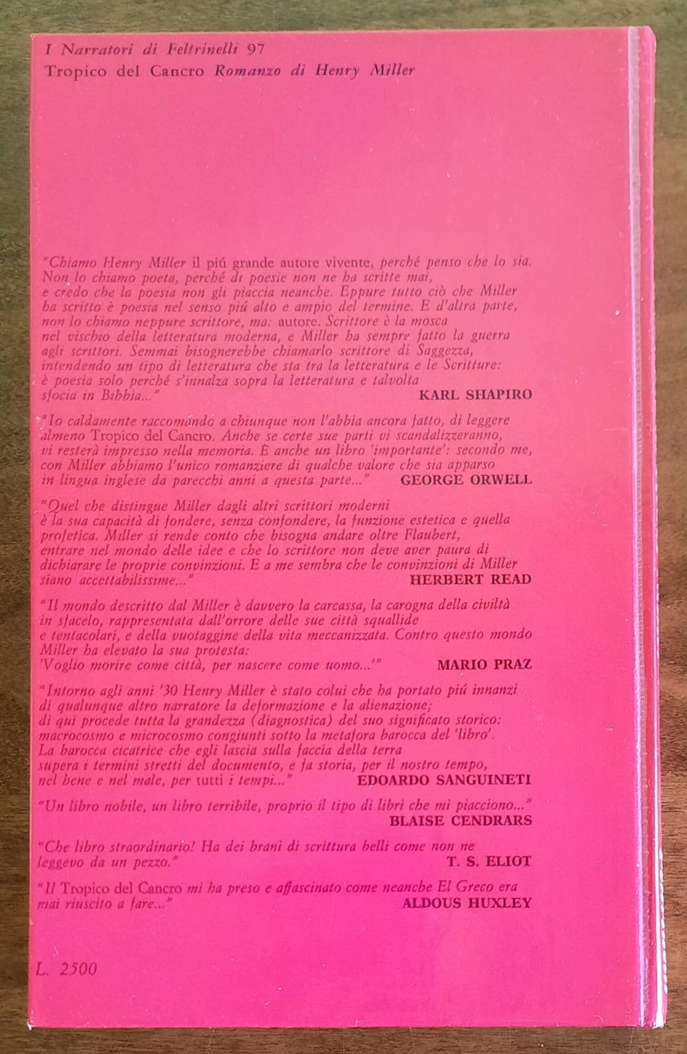 Tropico del Cancro - di Henry Miller