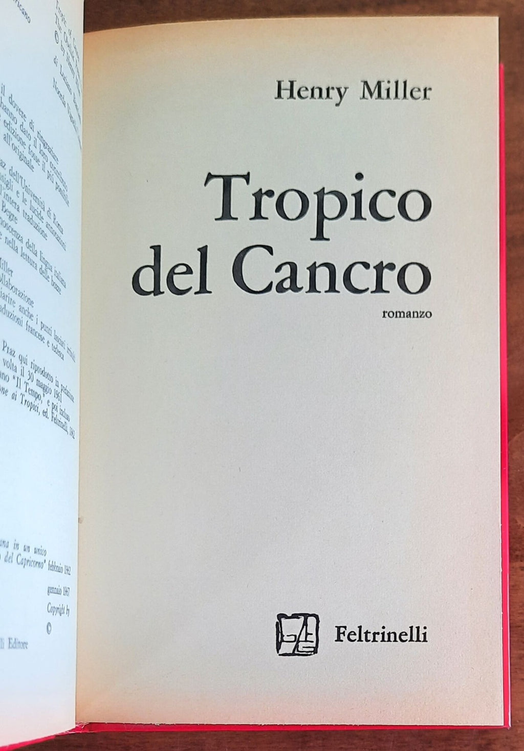 Tropico del Cancro - di Henry Miller