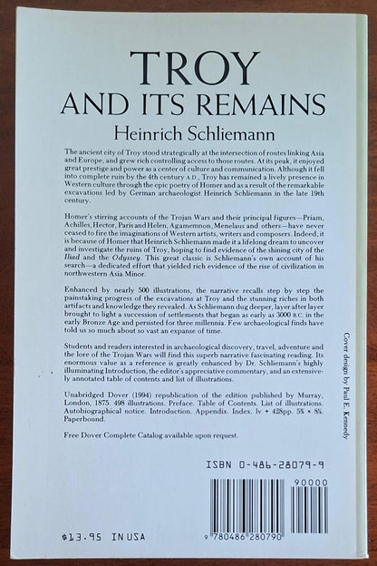 Troy and Its Remains - Heinrich Schliemann - Dover Publications