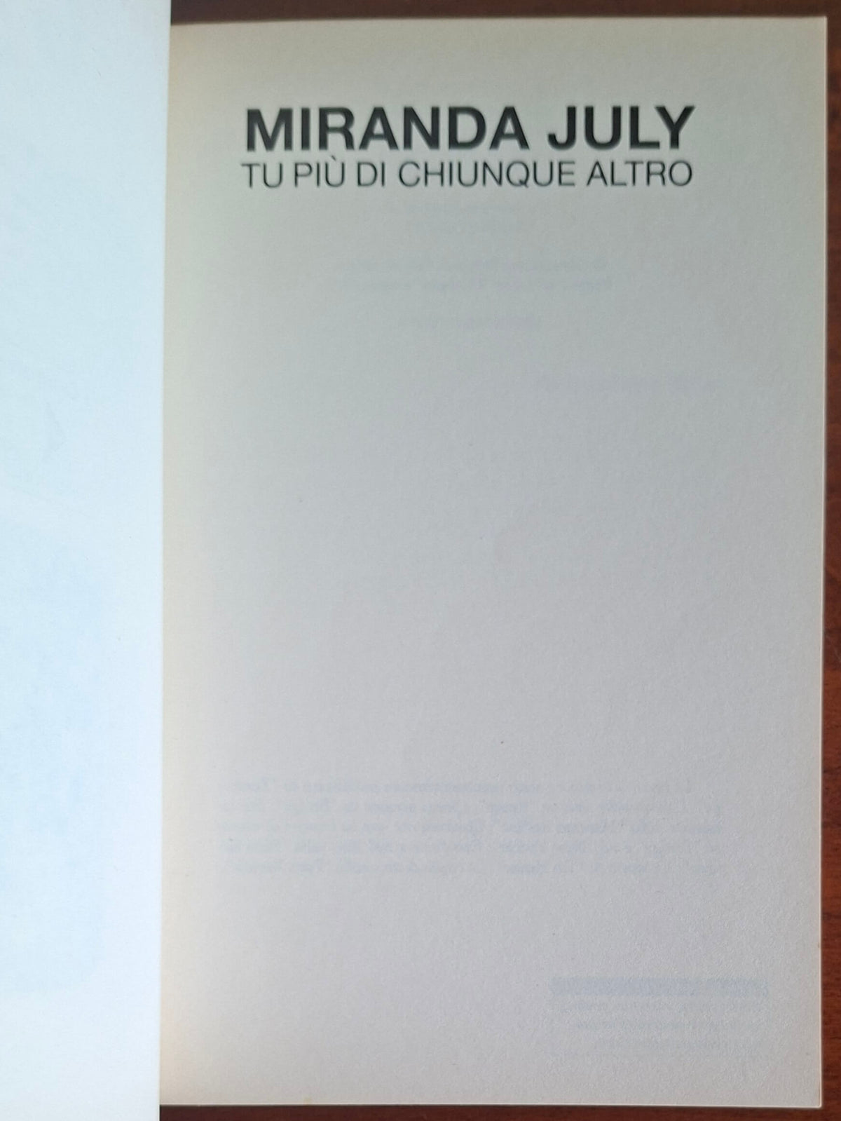 Tu più di chiunque altro - Miranda July - Feltrinelli
