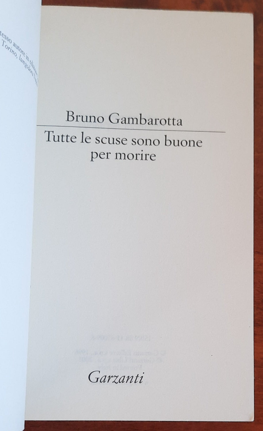 Tutte le scuse sono buone per morire - Libreria Biellese