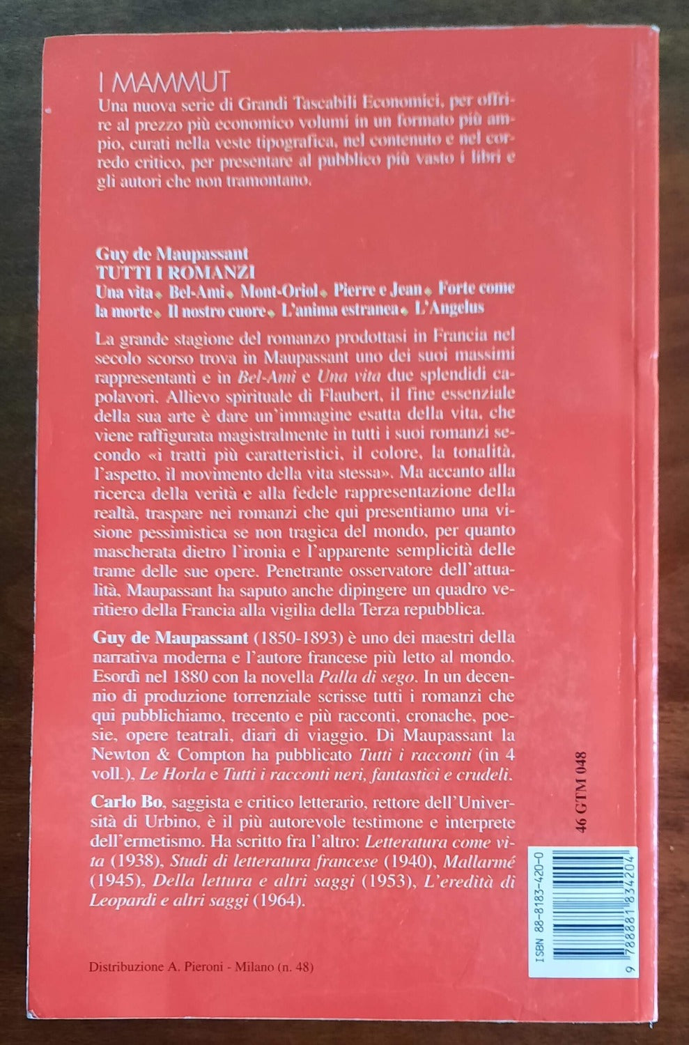 Tutti i romanzi - di Guy De Maupassant - I Mammut 1996