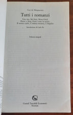 Tutti i romanzi - di Guy De Maupassant - I Mammut 1996