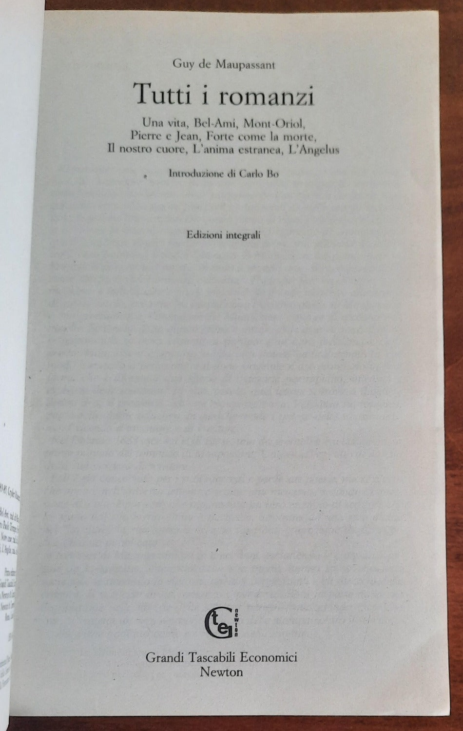 Tutti i romanzi - di Guy De Maupassant - I Mammut 1996