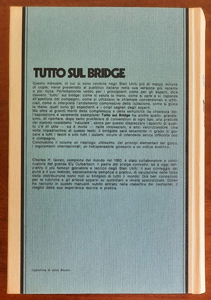 Tutto sul bridge (con sottolineature a matita) - Rizzoli