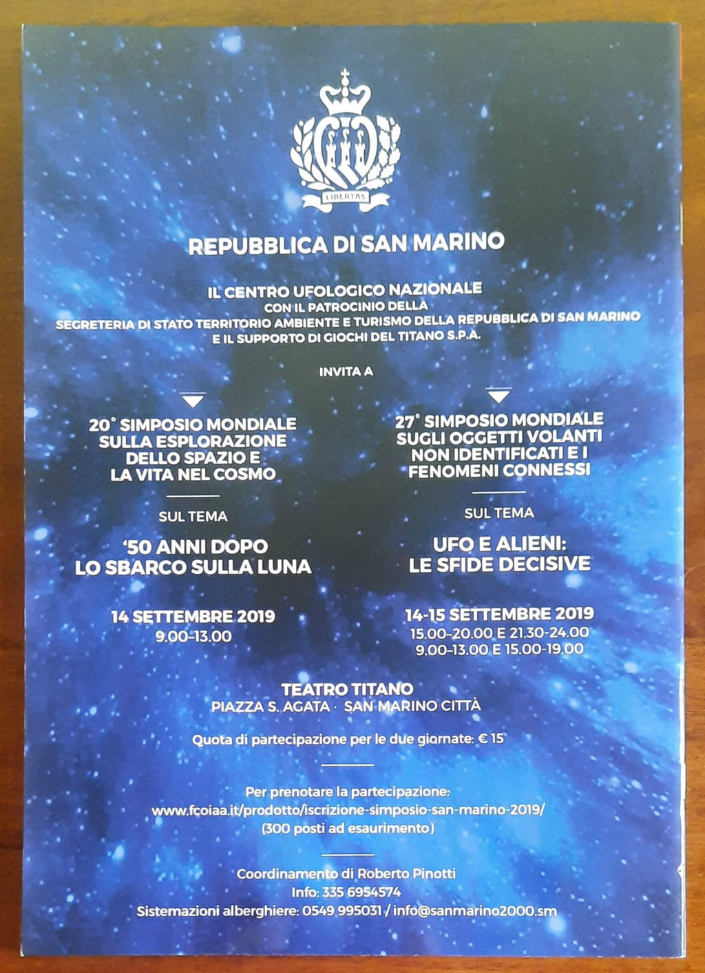 UFO - n. 01 ottobre 2019. Notiziario di informazione del Centro Ufologico Internazionale