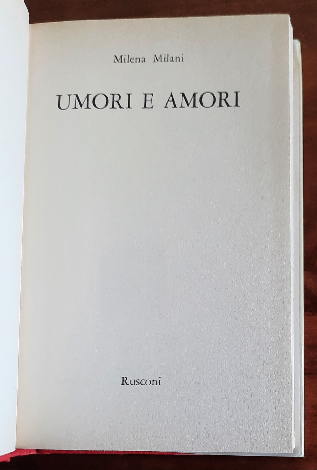 Umori e amori - Rusconi - 1982