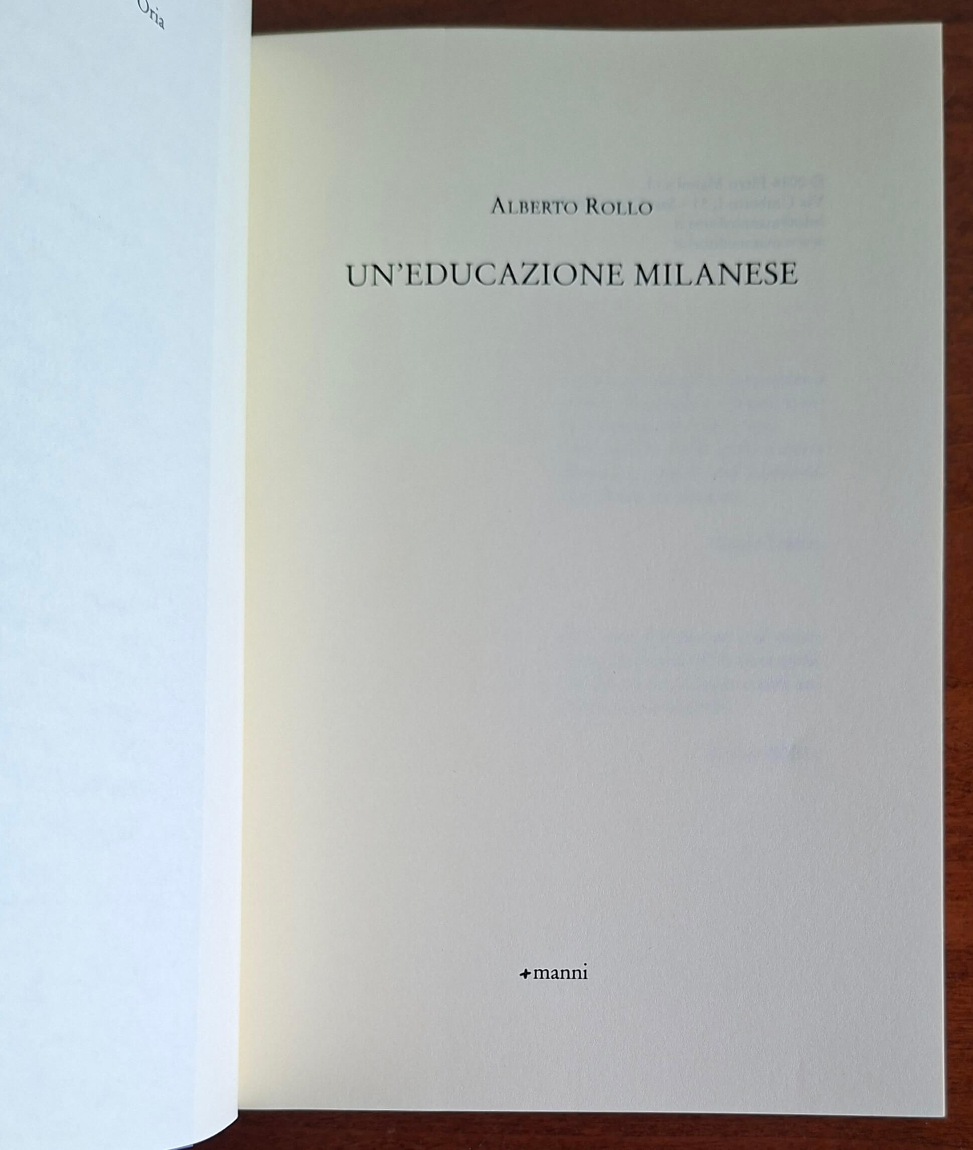 Un'educazione milanese. Il romanzo di una città e di una generazione