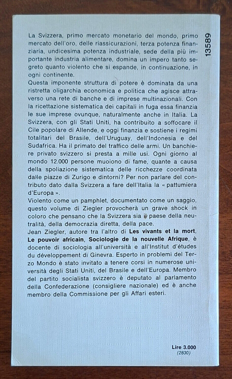 Una Svizzera al di sopra di ogni sospetto - Jean Ziegler - Mondadori