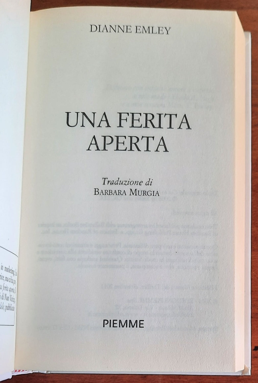 Una ferita aperta - Piemme - Libreria Biellese