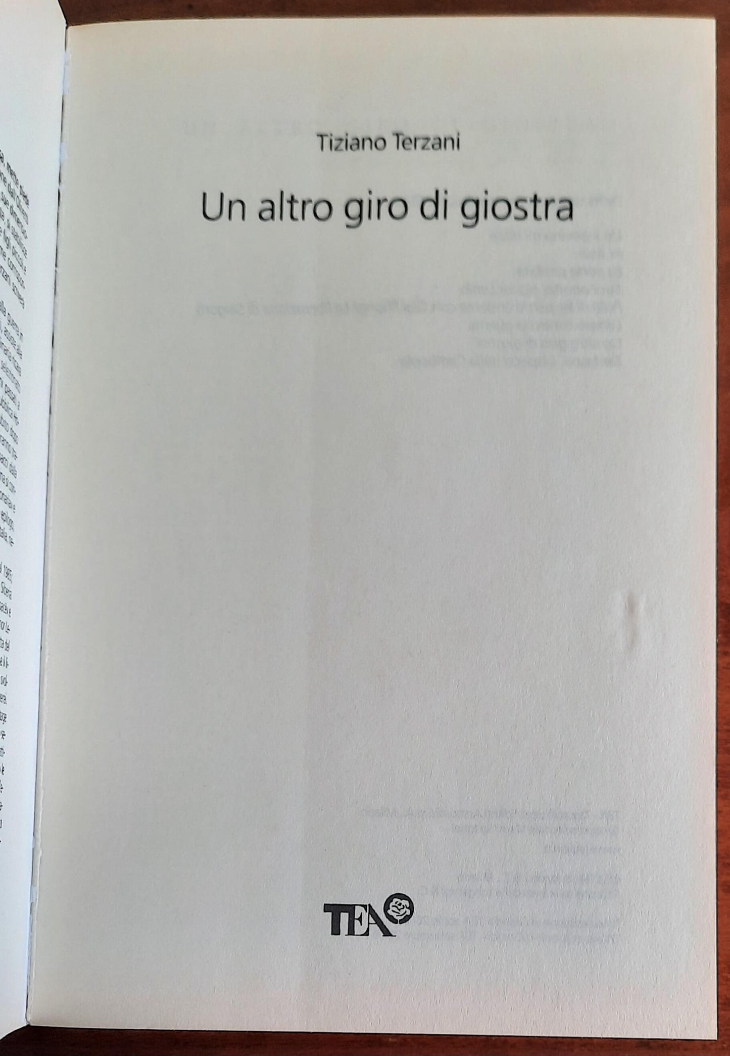 Un altro giro di giostra - di Tiziano Terzani - TEA