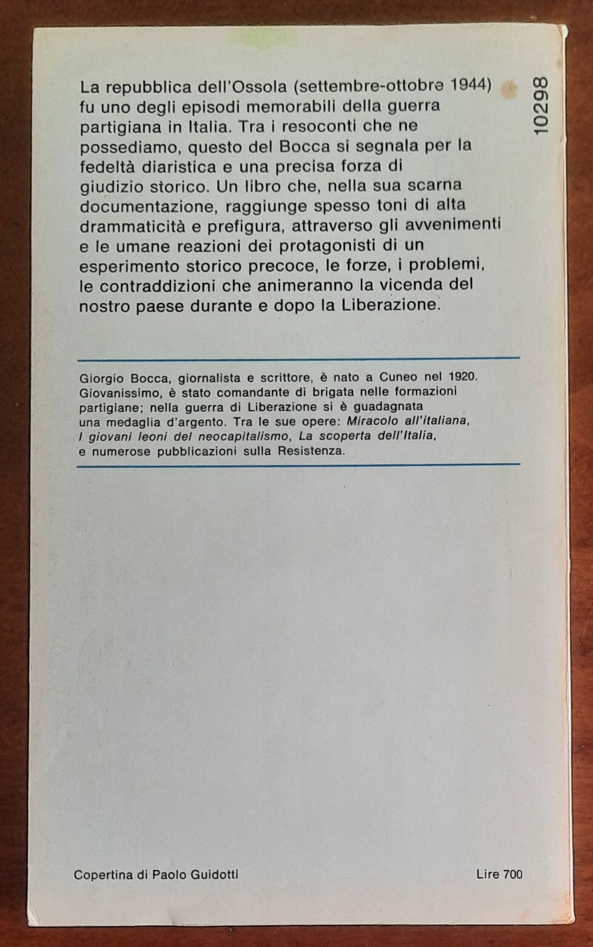 Una repubblica partigiana. La storia della resistenza in Val d’Ossola nel settembre-ottobre 1944