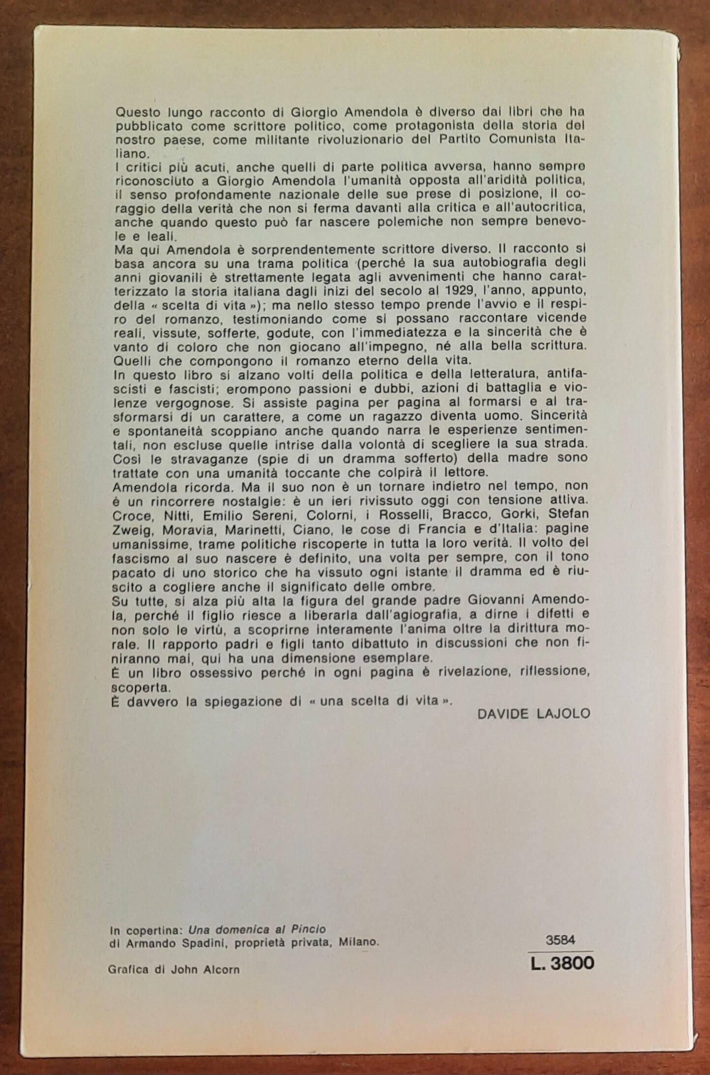 Una scelta di vita - di Giorgio Amendola