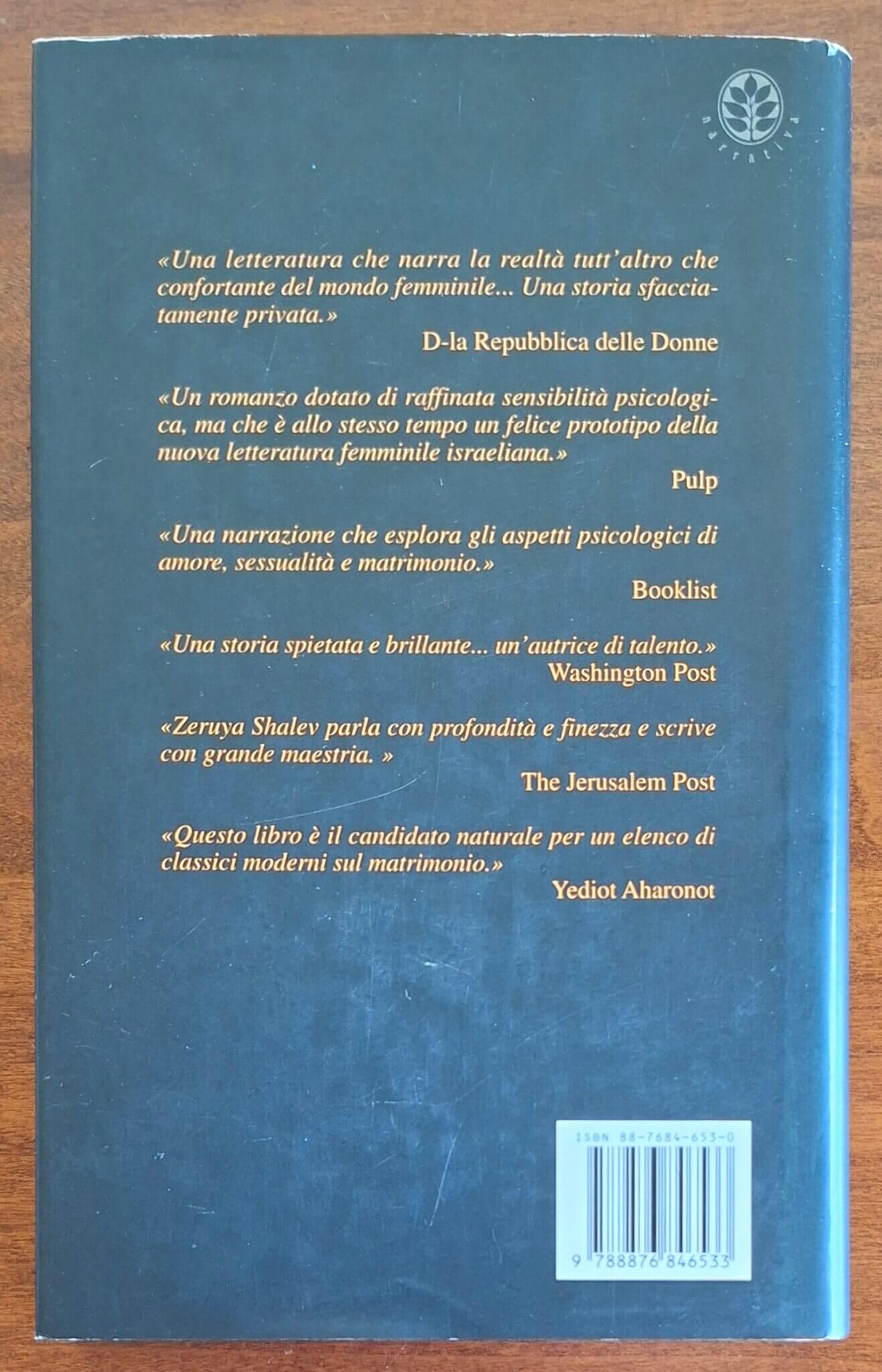 Una storia coniugale - di Zeruya Shalev - Frassinelli