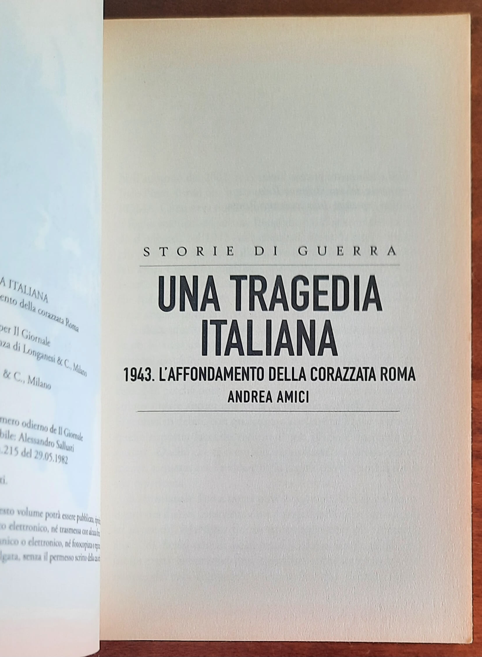 Una tragedia italiana. 1943 : L’affondamento della corazzata Roma