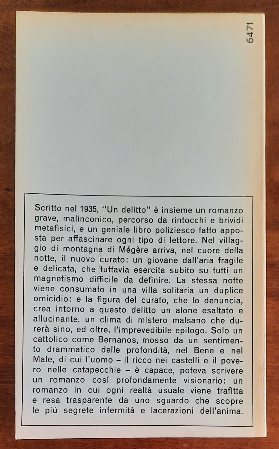 Un delitto - di Georges Bernanos