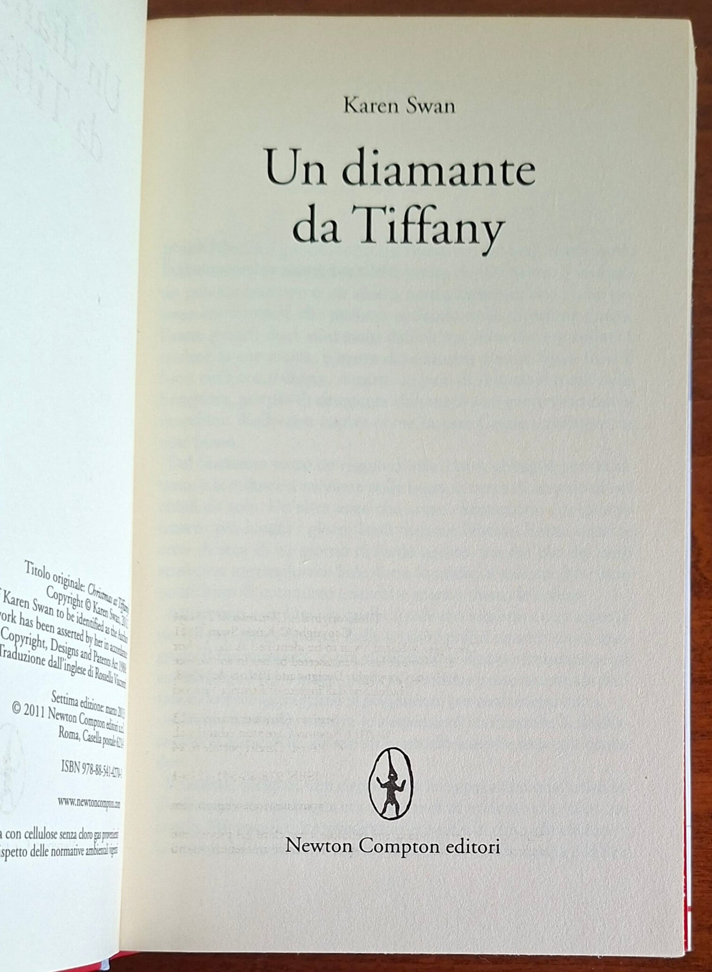 Un diamante da Tiffany - di Karen Swan - Newton Compton