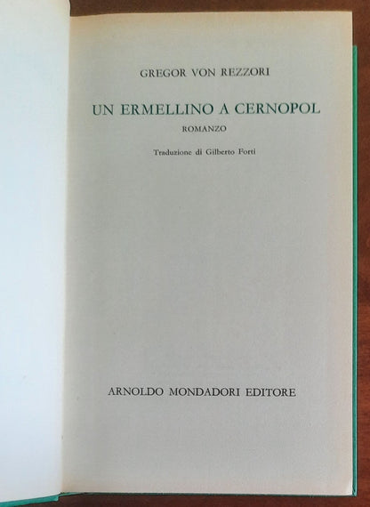 Un ermellino a Cernopol - di Gregor Von Rezzori - Mondadori
