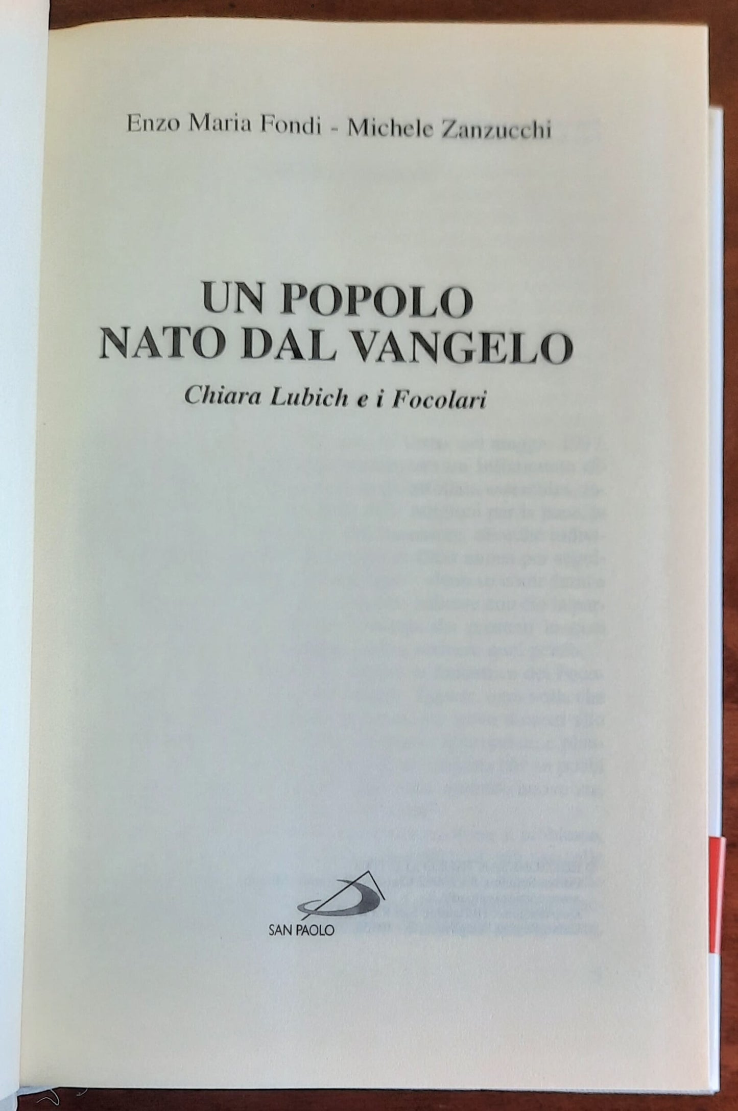 Un popolo nato dal Vangelo. Chiara Lubich e i Focolari