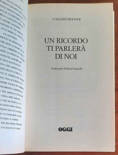 Un ricordo ti parlerà di noi - di Colleen Hoover - Oggi/Rcs Mediagroup