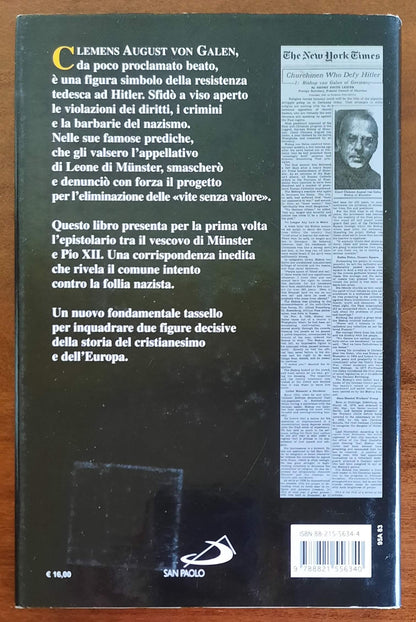 Un vescovo contro Hitler. Von Galen, Pio XII e la resistenza al nazismo