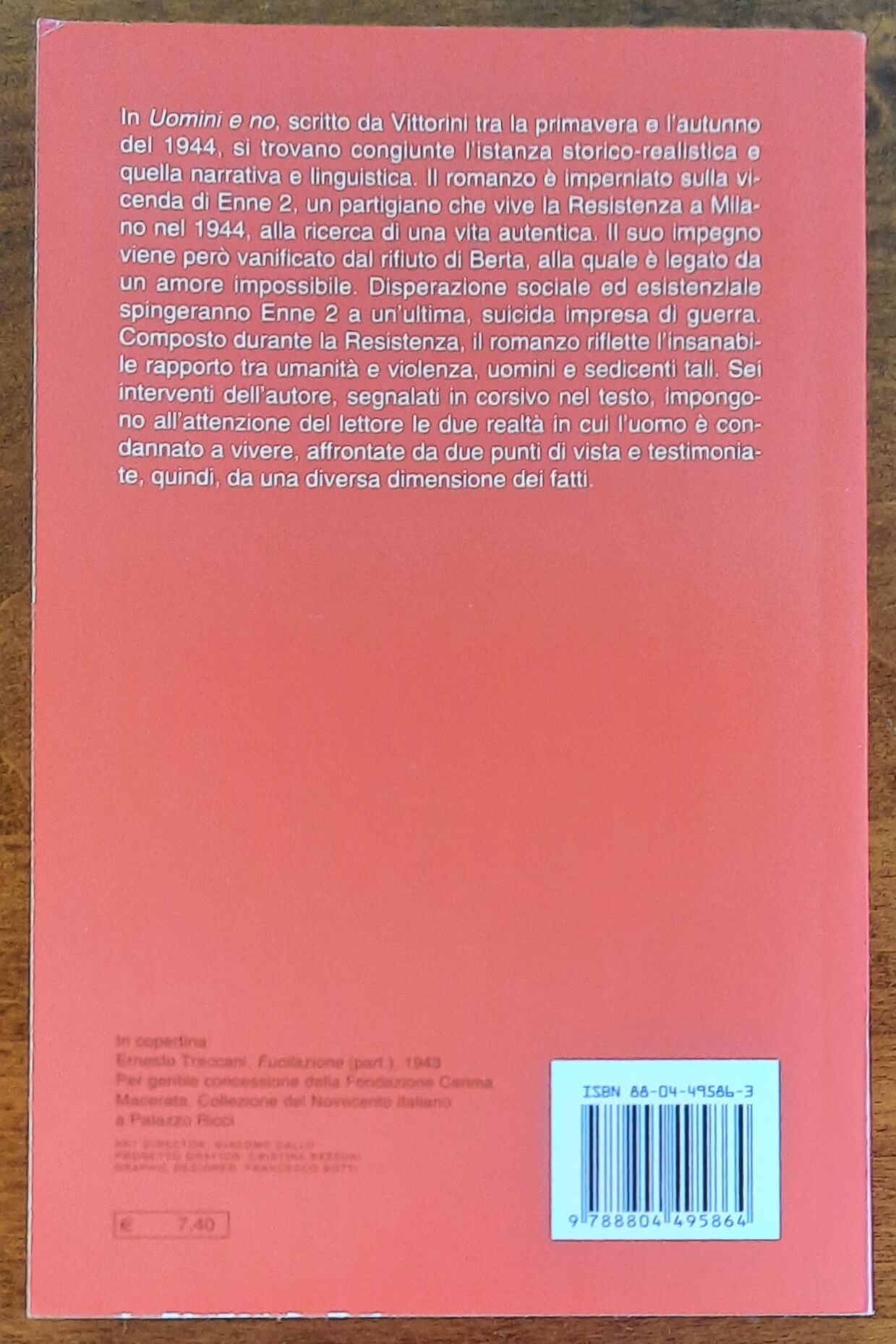 Uomini e no - di Elio Vittorini - Mondadori Oscar