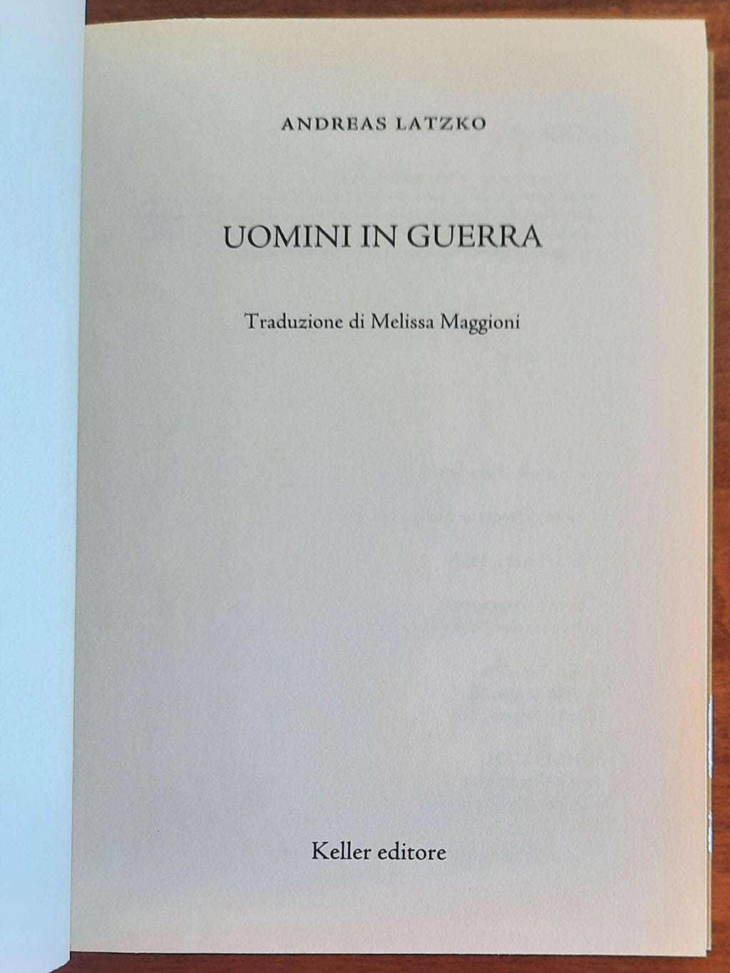 Uomini in guerra - di Andreas Latzko