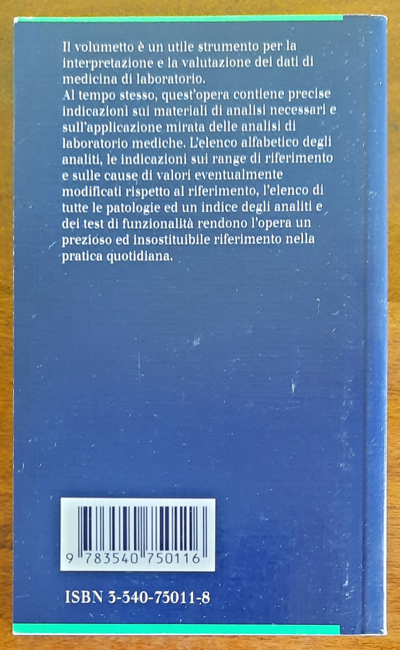 Vademecum di medicina di laboratorio - Springer