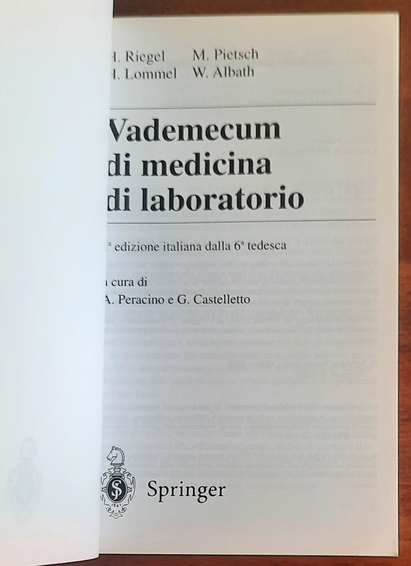 Vademecum di medicina di laboratorio - Springer