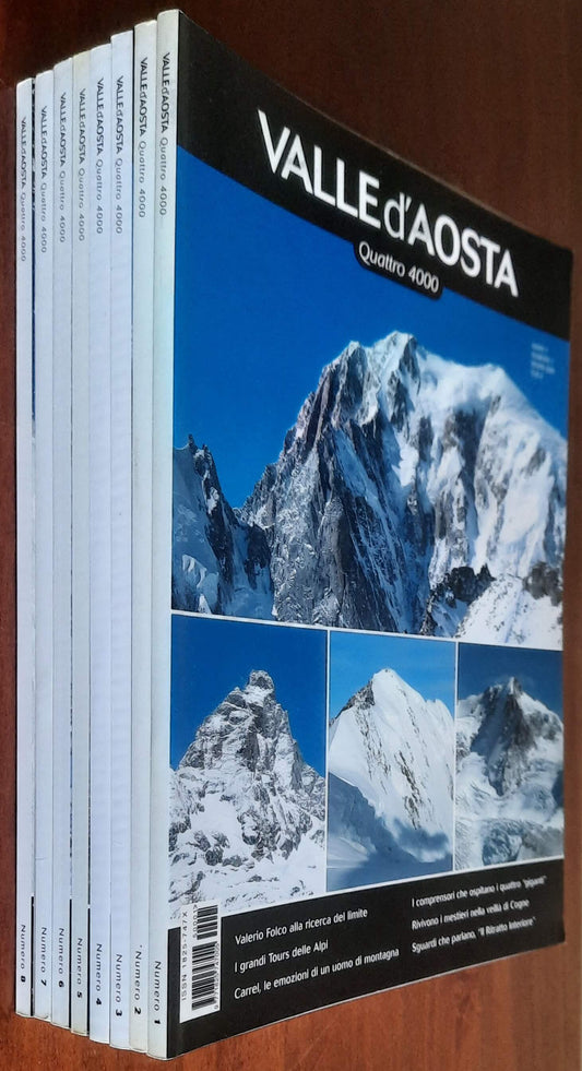 Valle d’Aosta. Quattro 4000 - 8 numeri dal n. 01 al n. 08 - Musumeci Editore