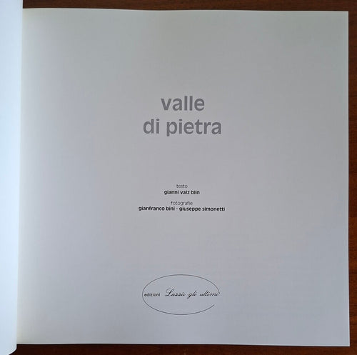 Valle di pietra (Valle Cervo) - Gianni Valz Blin, Gianfranco Bini - Lassù Gli Ultimi