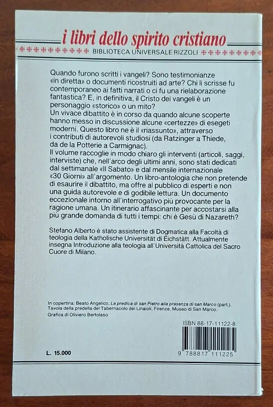 Vangelo e storicità. Un dibattito - Stefano Alberto - B.U.R.