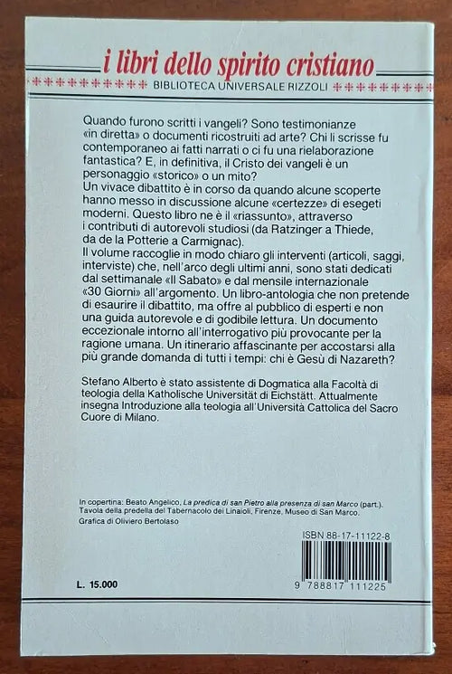 Vangelo e storicità. Un dibattito - Stefano Alberto - B.U.R.