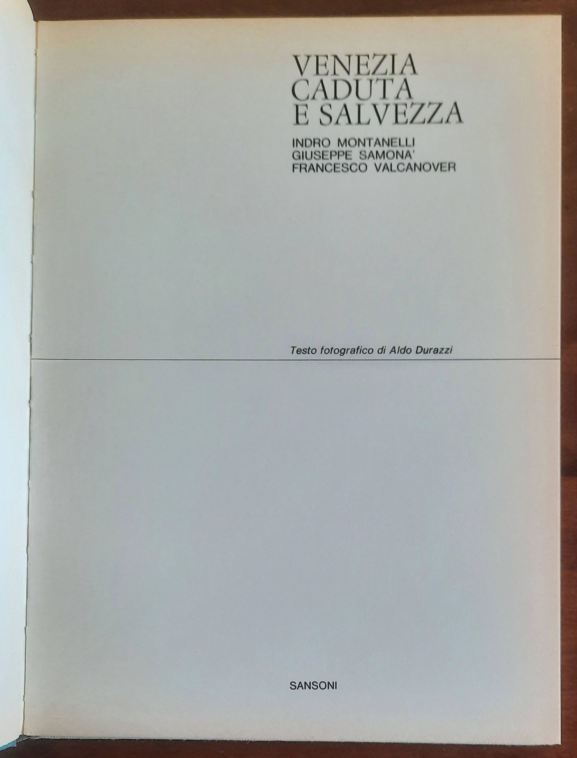 Venezia. Caduta e salvezza - Sansoni