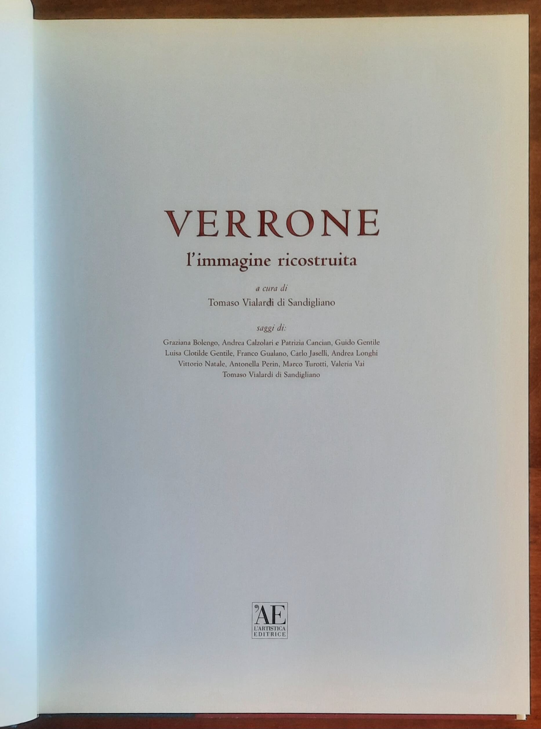 Verrone. L'immagine ricostruita - Artistica Editrice