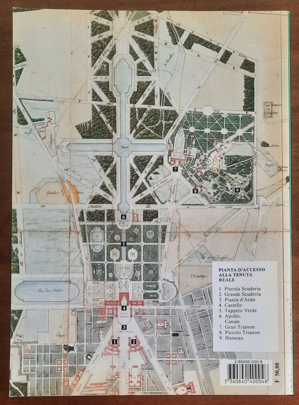 Versailles. Visita del castello, di giardini e di Trianon; descrizione e piante complete