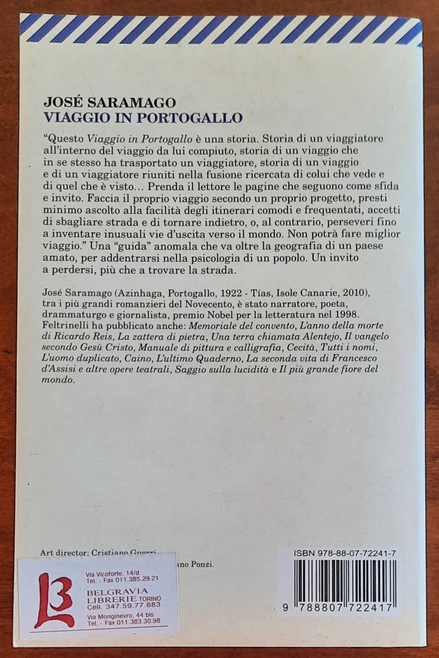 Viaggio in Portogallo - di Jose Saramago