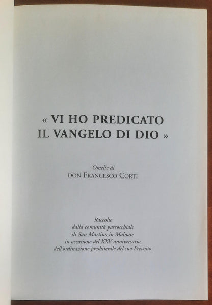 Vi ho predicato il Vangelo di Dio. Omelie di Don Francesco Corti