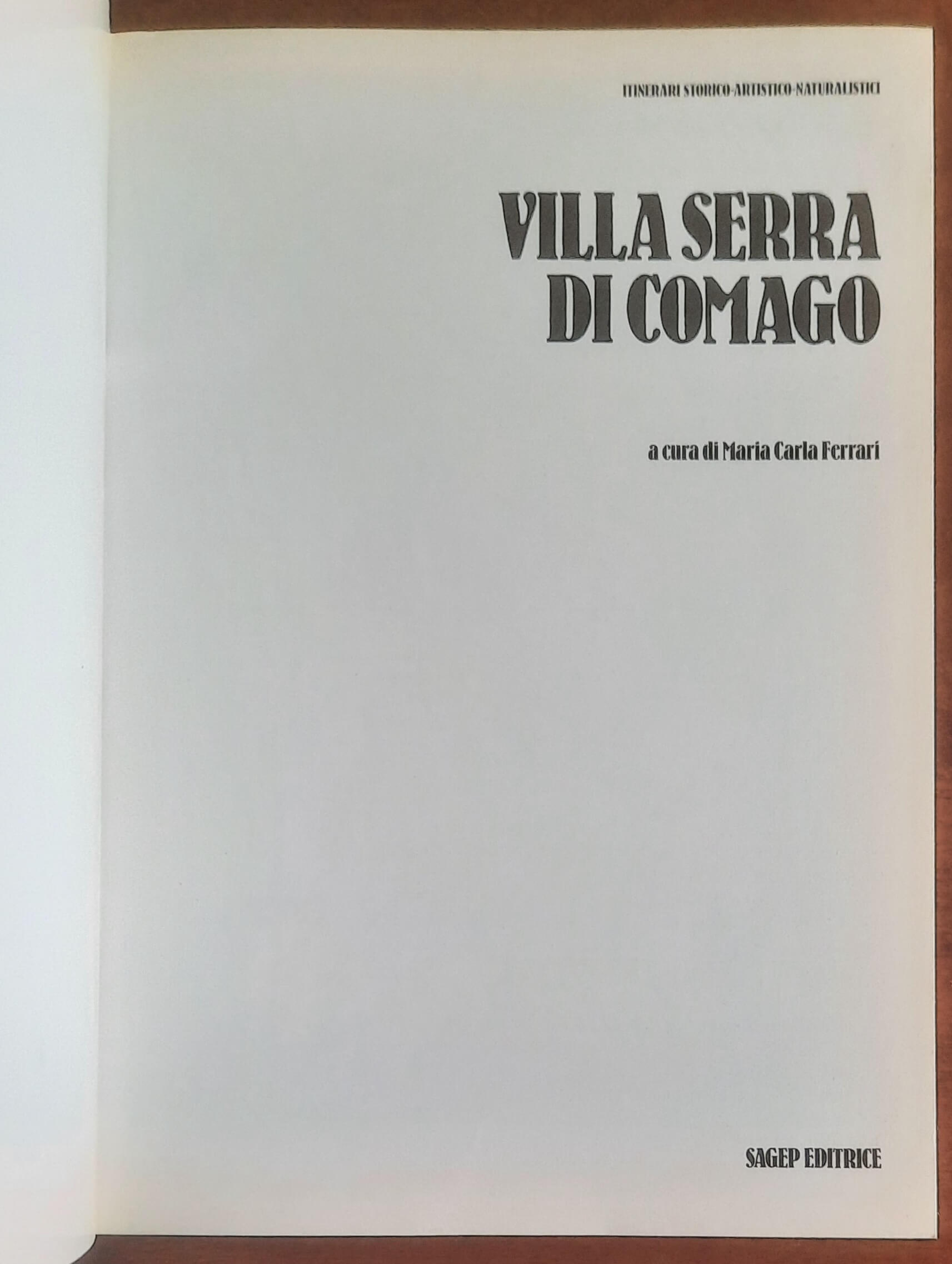Villa Serra di Comago - Sagep Editrice