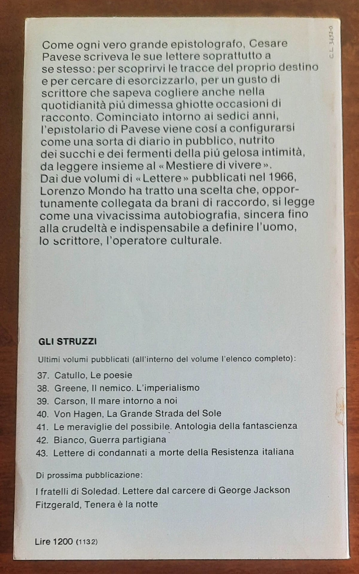 Vita attraverso le lettere - di Cesare Pavese - Einaudi