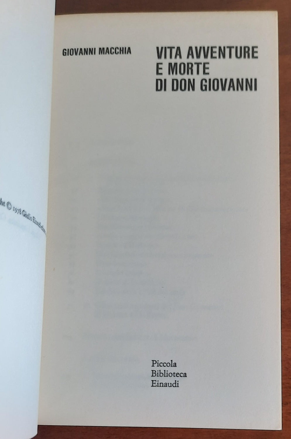 Vita avventure e morte di Don Giovanni - Einaudi - Libreria Biellese