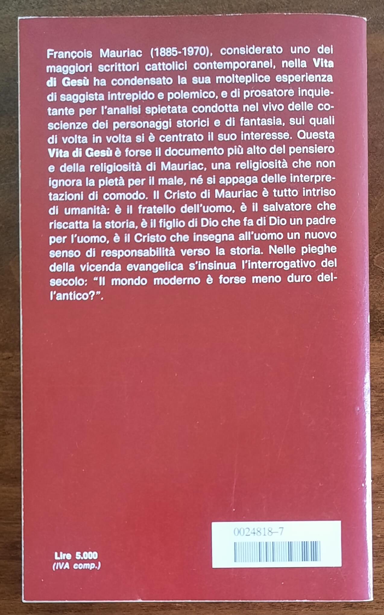 Vita di Gesù - di Francois Mauriac - Mondadori Oscar