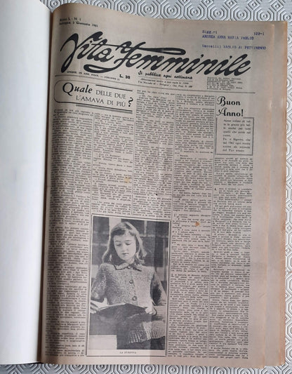 Vita femminile dal n. 01-1959 al n. 52-1962 - 209 riviste