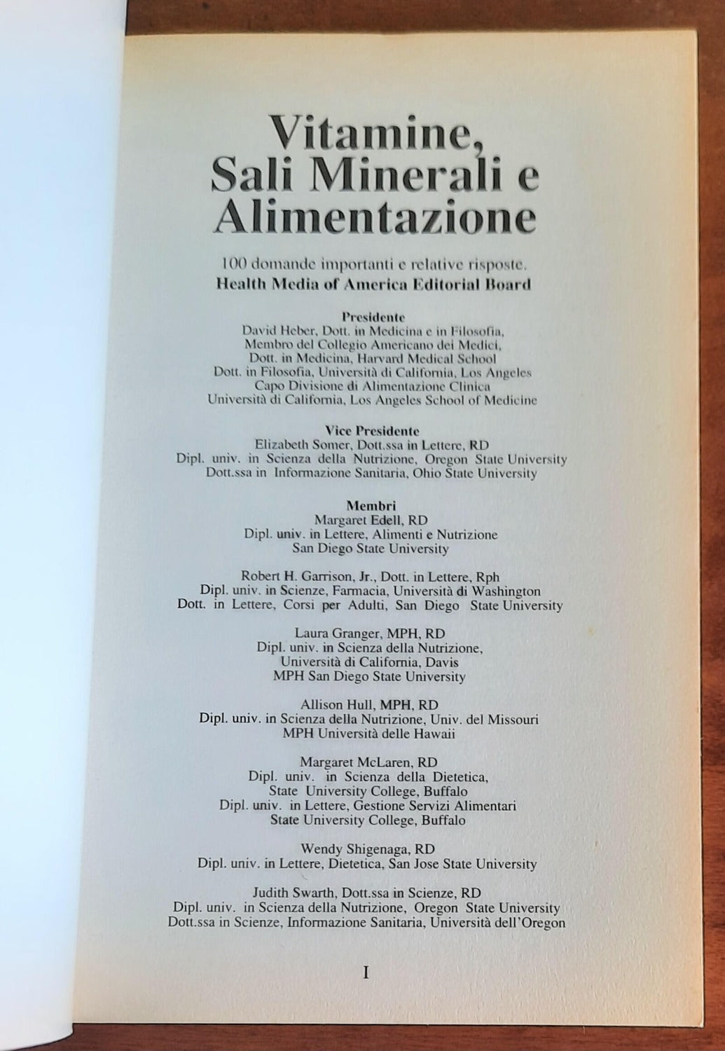 Vitamine, Sali minerali e Alimentazione - Ulisse Edizioni