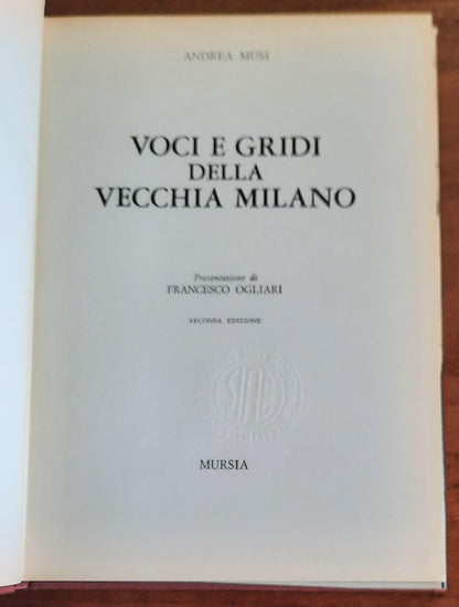 Voci e gridi della vecchia Milano