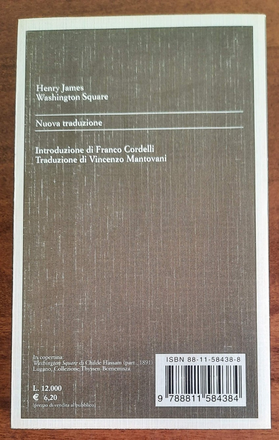 Washington Square - di Henry James - Garzanti