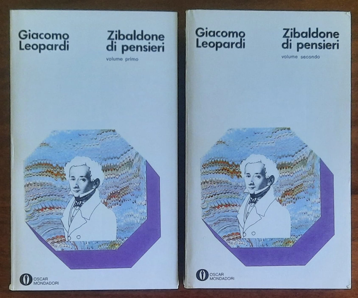 Zibaldone di pensieri - 2 vol. - di Giacomo Leopardi - Mondadori Oscar